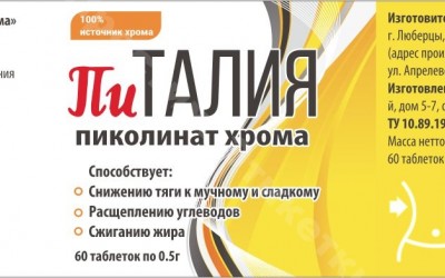 этикетки на лекарства Питалия